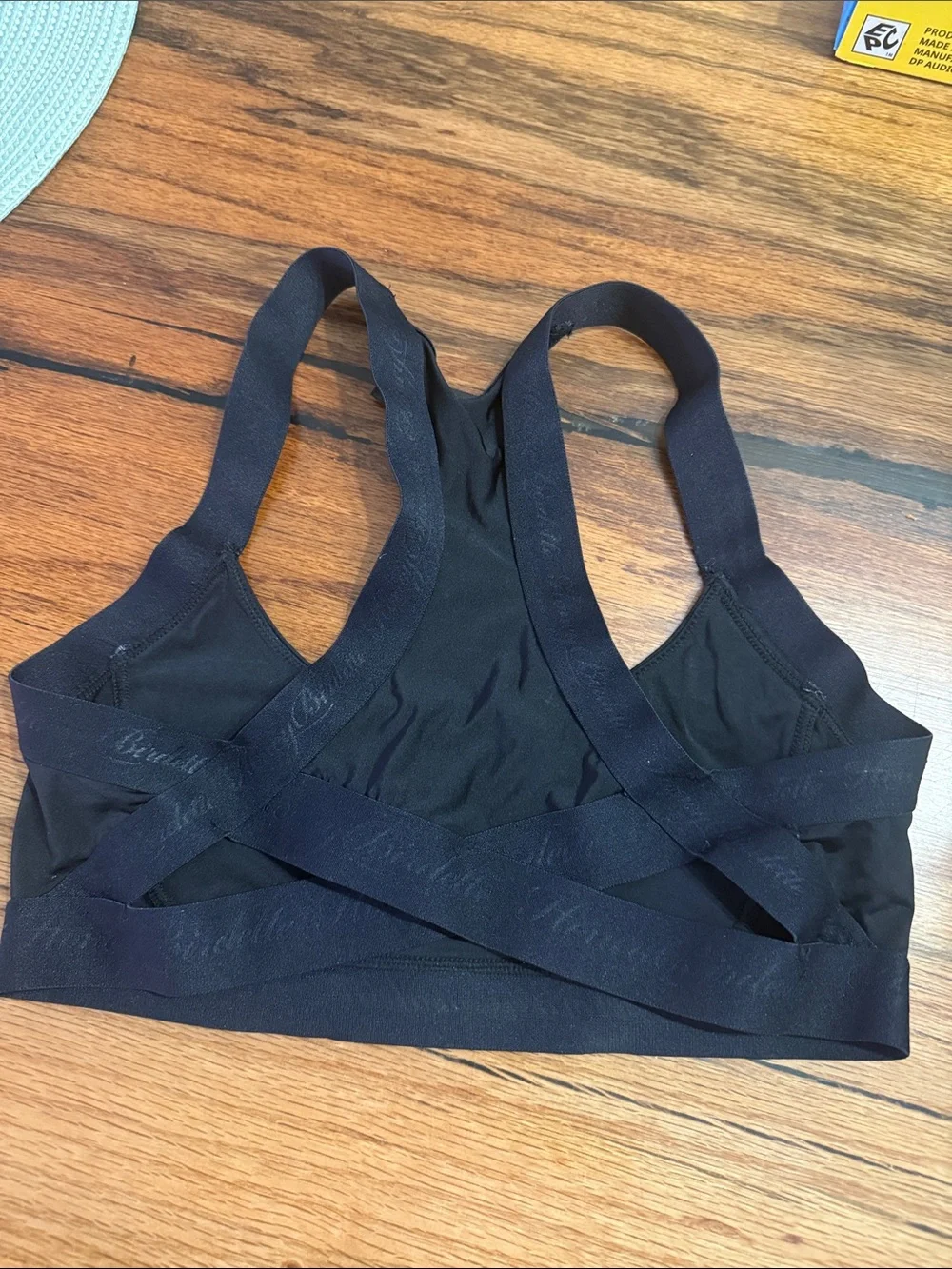 Honey Birdette Black Racerback Sports Bra